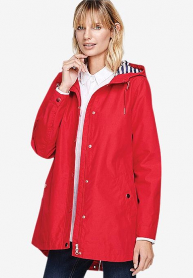 Snap-Front Hooded Raincoat - ellos - Click Image to Close