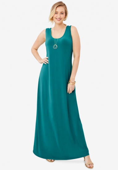 Sleeveless Maxi Dress - Jessica London - Click Image to Close