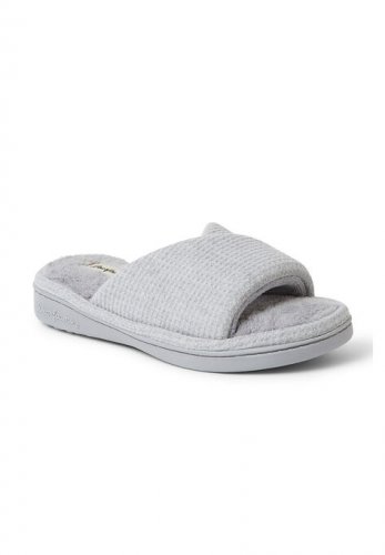 Camila Waffle Kint Slide Slippers - Dearfoams