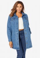 Long Denim Jacket - Jessica London