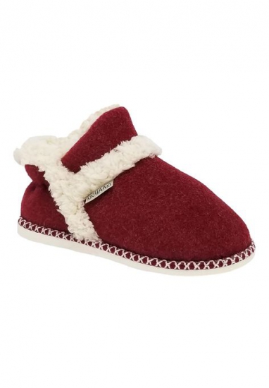 Faux Wool Felted Ankle Slipper Boot Slippers - GaaHuu - Click Image to Close