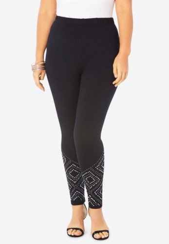 Geometric-Studded Legging - Roaman's