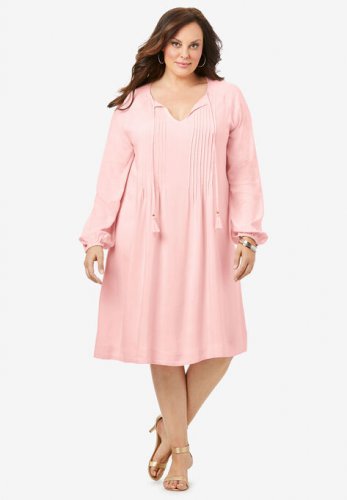 Pintuck Shirtdress - Roaman's