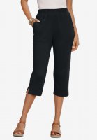 Soft Knit Capri Pant - Roaman's