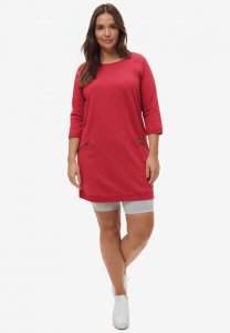 French Terry Zip Pocket Tunic - ellos