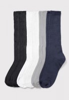 6-Pack Rib Knit Socks - Comfort Choice