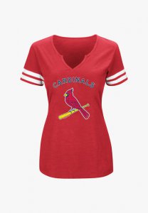 Cardinals V-Neck Slub Tee - MLB