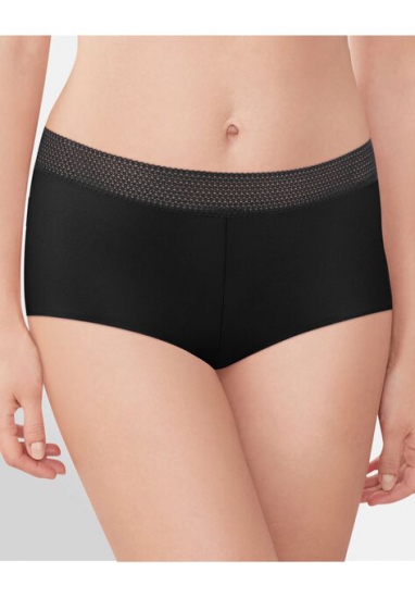 Microfiber and Lace Boyshort - Maidenform - Click Image to Close
