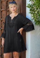 Embroidered Crinkle Cover Up - Swim 365