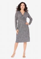 Ultrasmooth Wrap Dress - Roaman's