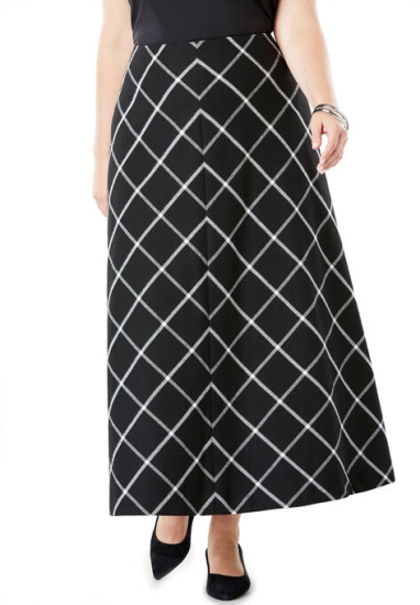 Wool-Blend Maxi Skirt - Jessica London - Click Image to Close