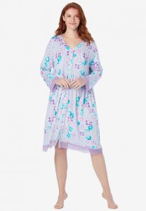 Empire Waist Lace Sleep Gown - Dreams & Co.