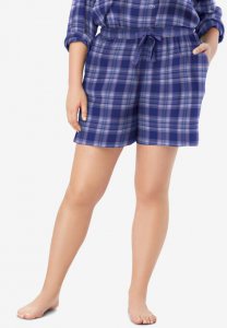 Flannel Pajama Short - Dreams & Co.