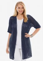 Crochet Long Cardigan - Jessica London