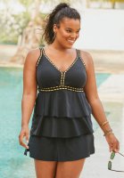 Crochet-Trim Tankini Top - Swim 365