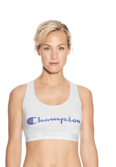 The Authentic Sports Bra, Script Logo - Champion - Click Image to Close