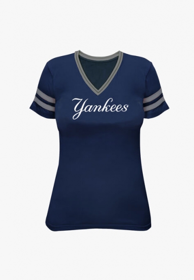 Yankees V-Neck Tee - MLB - Click Image to Close