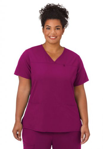 Jockey Scrubs Women's True Fit Crossover V-Neck Top - Jockey Encompass Scrubs