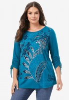 Crewneck Graphic Tunic - Roaman's