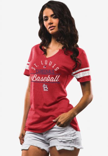 Cardinals Short-Sleeve V-Neck Tee - MLB