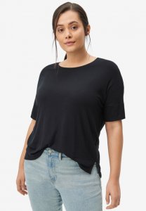 Boxy Ribbed Tee - ellos