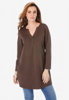 Y-Neck Ultimate Tunic - Roaman's