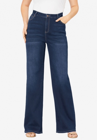 Wide-Leg Jean with Invisible Stretch by Denim 24/7 - Denim 24/7 - Click Image to Close