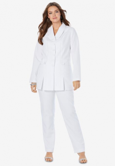 Ten-Button Pantsuit - Roaman's - Click Image to Close