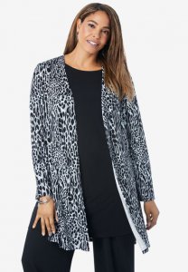 Open-Front Cardigan - Jessica London