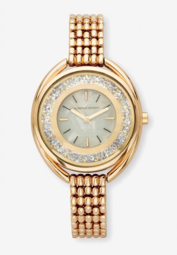 Goldtone Adrienne Vittadini Crystal Fashion Bracelet Watch, 7\ - PalmBeach Jewelry