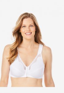 Front-Close Cotton Lace Wireless Posture Bra 5100531 - Exquisite Form