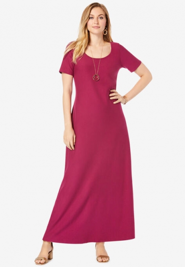 T-Shirt Maxi Dress - Jessica London - Click Image to Close