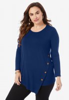 Side-Button Tunic - Jessica London