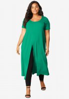 Front-Slit Ultra Femme Tunic - Roaman's