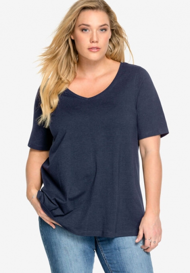 V-Neck A-Line Tunic - ellos - Click Image to Close