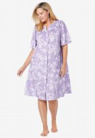 Short Sleeve Waffle Knit Robe - Only Necessities