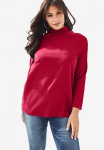 Long-Sleeve Mockneck Ultimate Tee - Roaman's