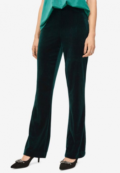 Velvet Wide Leg Pants - ellos - Click Image to Close