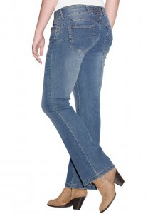 Back Elastic Bootcut Jeans - ellos