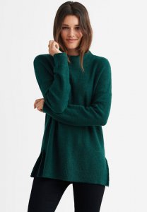 Mockneck Tunic Sweater - ellos