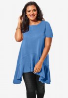 Ruffle-Hem Ultimate Tunic - Roaman's