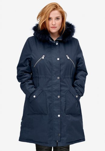 Side-Snap Zip-Front Parka - ellos