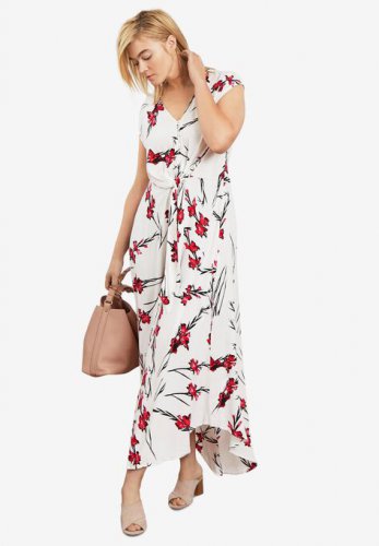 Tie-Front Maxi Dress - ellos