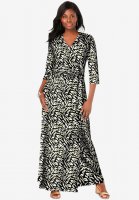 Faux Wrap Maxi Dress - Jessica London