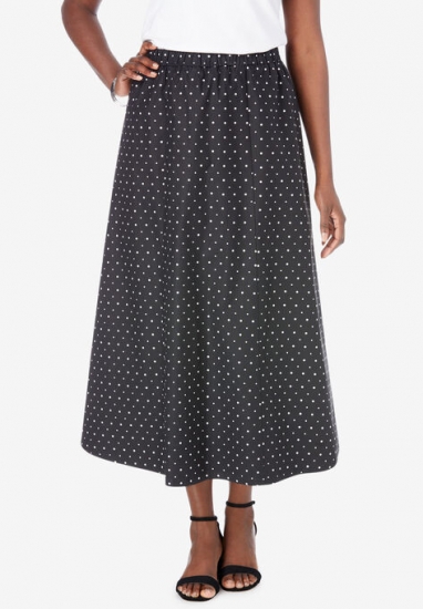 Poplin Skirt - Jessica London - Click Image to Close