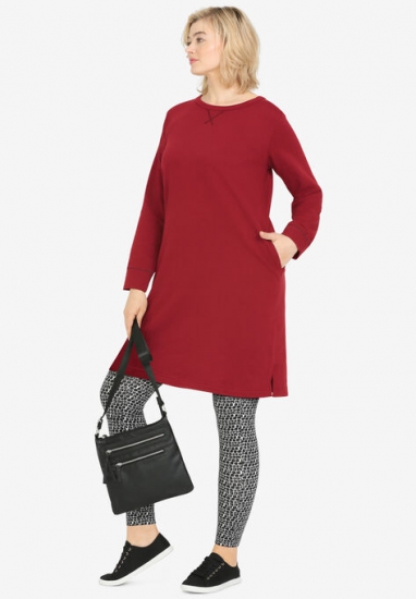 French Terry Tunic Dress - ellos - Click Image to Close