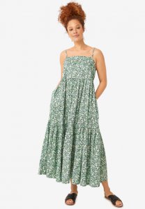 Tiered Cotton Maxi Dress - ellos