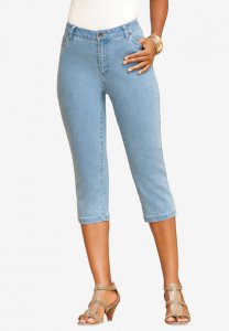 Denim Capri with Invisible Stretch - Denim 24/7