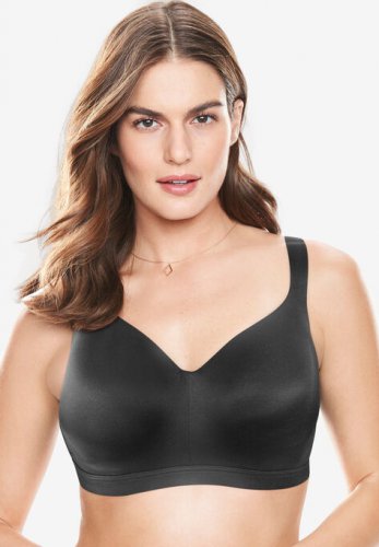 Solid Full-Coverage Smooth No-Wire Bra - Catherines