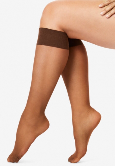 SHEER KNEE-HIGH PANTYHOSE - Catherines - Click Image to Close